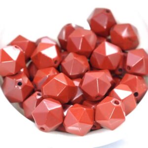 10MM Red Jasper Beads Star Cut Faceted Grade AAA Genuine Natural Brazil Gemstone Loose Beads 14.5" LOT 1,3,5,10 and 50 (80005142-M15)