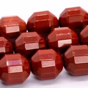 10x9mm Red Jasper Beads Faceted Bicone Barrel Drum Grade Aaa Genuine Natural Gemstone Loose Beads 15" / 7.5" Bulk Lot Options (115623)