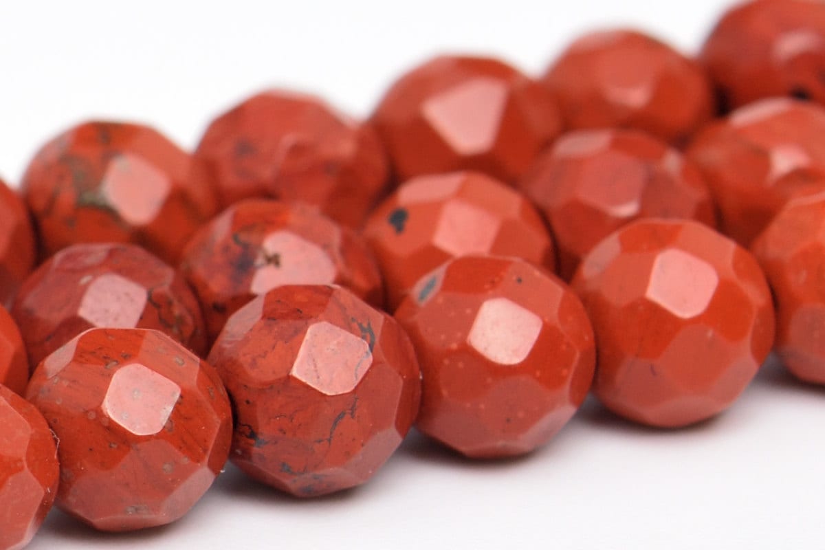 4mm Red Jasper Beads Grade Aaa Genuine Natural Gemstone Faceted Round Loose Beads 15" / 7.5" Bulk Lot Options (100877)