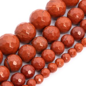 Red Jasper Beads Grade Aaa Genuine Natural Gemstone Micro Faceted Round Loose Beads 6mm 8mm 10mm 12mm Bulk Lot Options