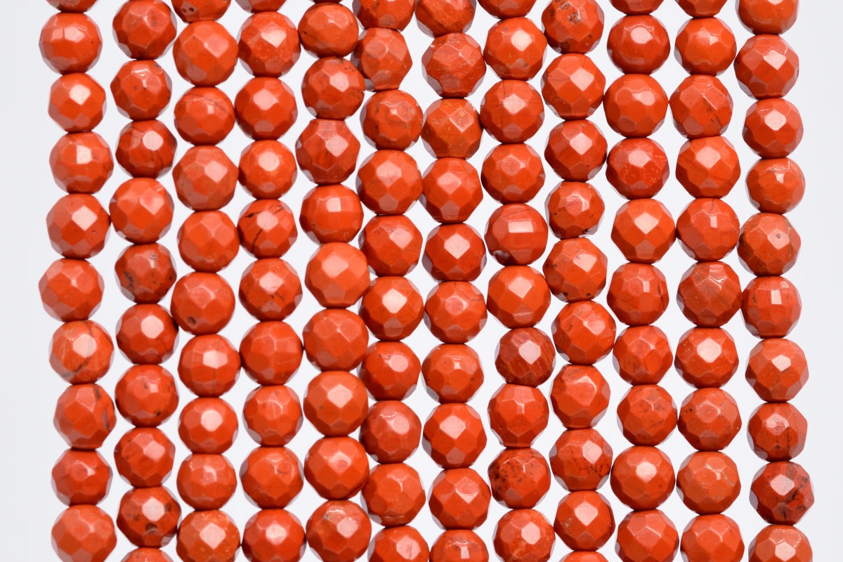 Genuine Natural Red Jasper Loose Beads Grade Aaa Faceted Round Shape 4mm Genuine Natural Red Jasper Loose Beads Grade Aaa Faceted Round Shape 4mm