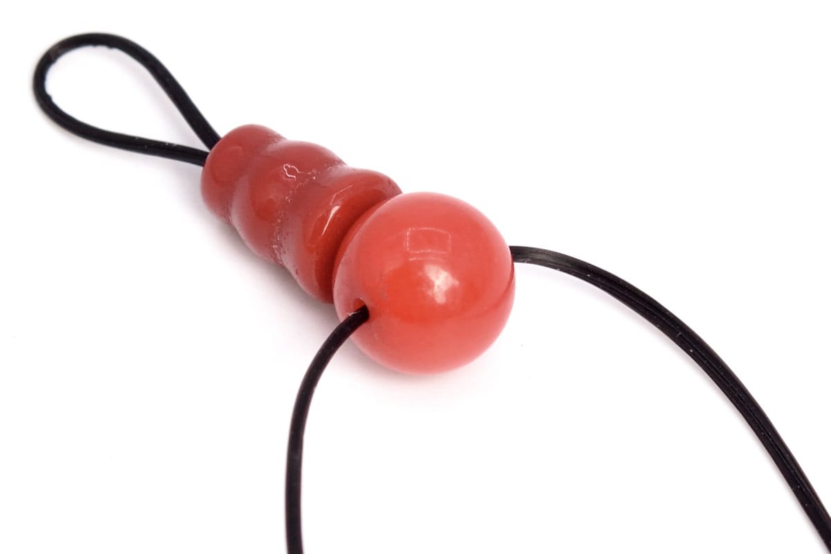 8mm Red Jasper Guru Beads 3 Holes Man-made Gemstone Bulk Lot Options (108064-2629)