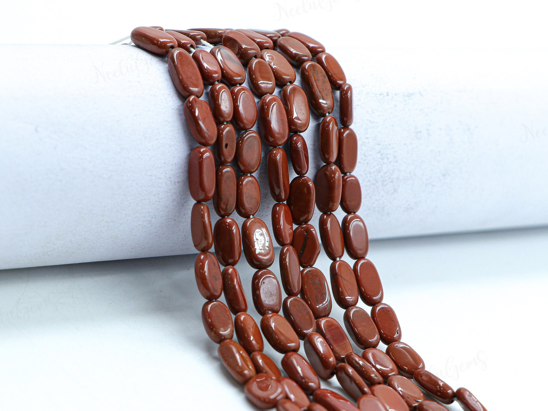 Aaa+ Red Jasper Smooth Oval Beads,natural Jasper Plain Oval Beads,13"gemstone Beads For Handmade Jewelry & Craft Making