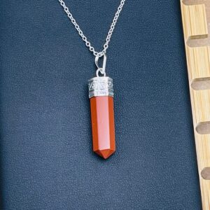 Red Jasper Pendant, Chakra Healing Jewelry, Charm Pendant