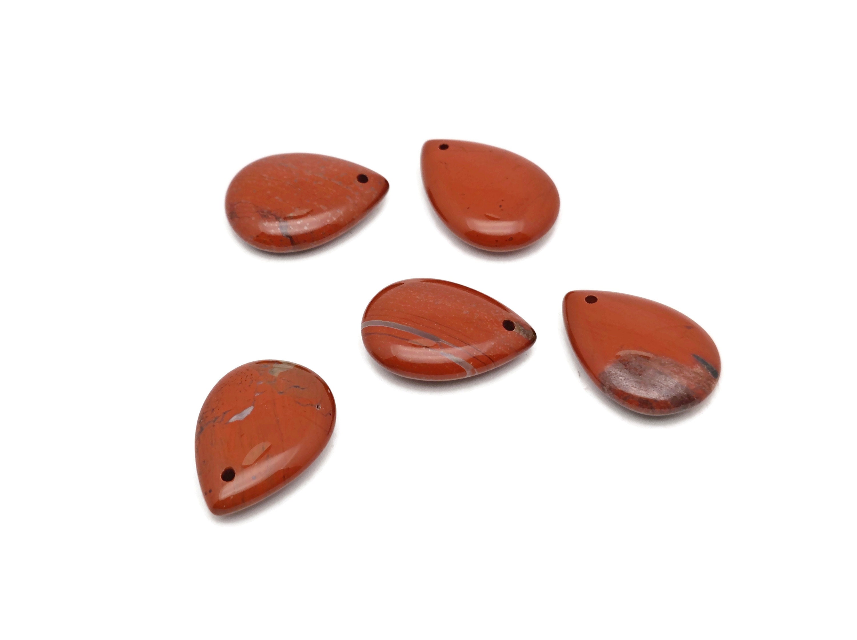 Red Jasper Dainty Drop Crystal Pendants - Gemstone Necklace Pendant - Luxury Jewelry - Diy Jewelry Making - Nc1524