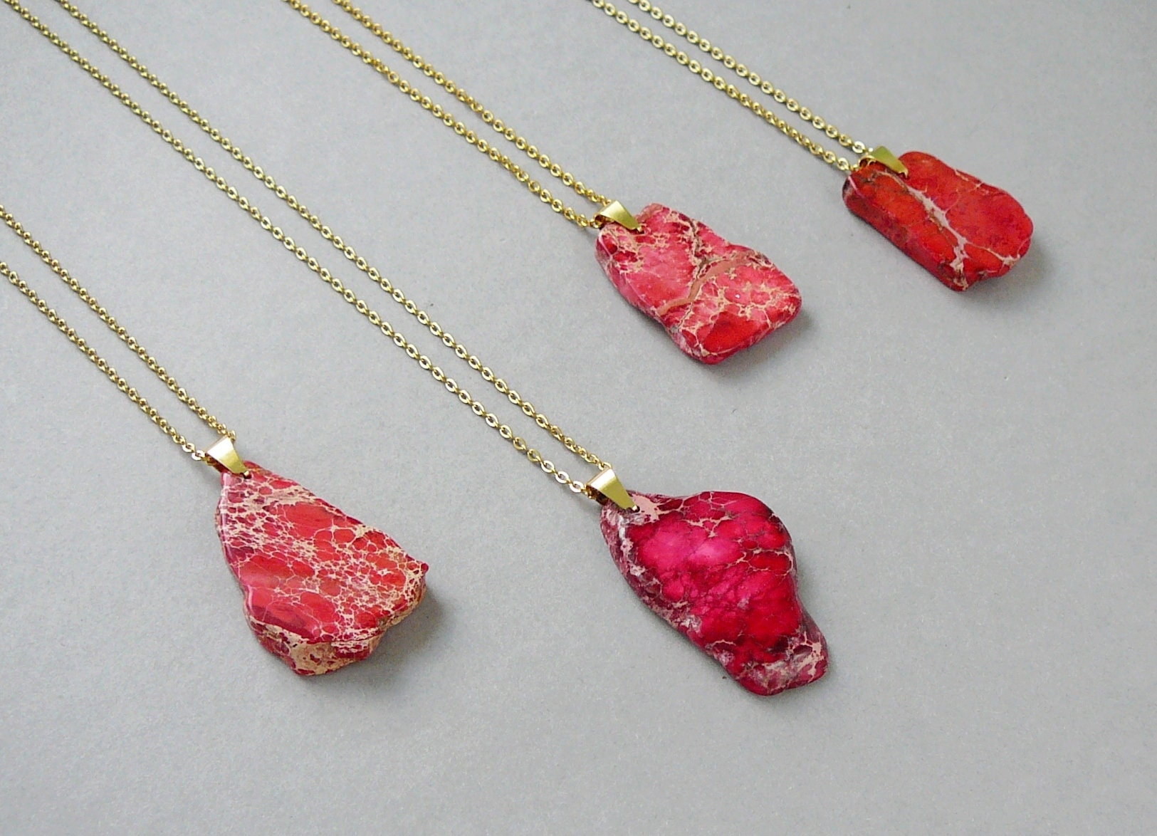 Red Jasper Gold Necklace, Sediment Jasper Pendant, Imperial Jasper Necklace, Natural Regalite Pendant Necklace, Long Boho Necklaces Red Jasper Gold Necklace, Sediment Jasper Pendant, Imperial Jasper Necklace, Natural Regalite Pendant Necklace, Long Boho Necklaces