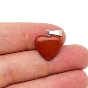 Red Jasper Heart Pendant - Crystals Pendant Healing - Mini Crystal Pendant - Gifts - HNC1021