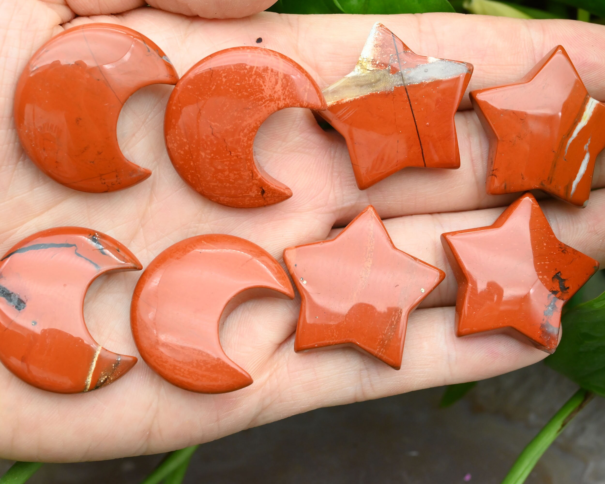 Red Jasper Moon/star Pendants,no Hole Moon/star Pendants,for Diy Jewelry Making,wholesale Pendants,gemstone Moon/star Pendants,gemstone Bead Red Jasper Moon/star Pendants,no Hole Moon/star Pendants,for Diy Jewelry Making,wholesale Pendants,gemstone Moon/star Pendants,gemstone Bead