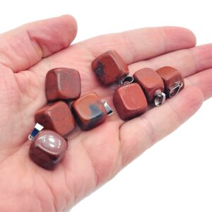 Red Jasper Tumbled Gemstone Pendant - Crystal Pendant - Love Stone Pendant - Pendants of Surprise - NC1029