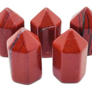 Red Jasper Obelisk Tower – Gemstone Tower – Tower Crystal – Hand Carved Crystal Point – Healing Crystal – 25mm – TW1082