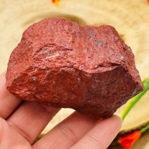 Red Jasper Raw Chunk, Rough Gemstone Specimen, Healing Crystal