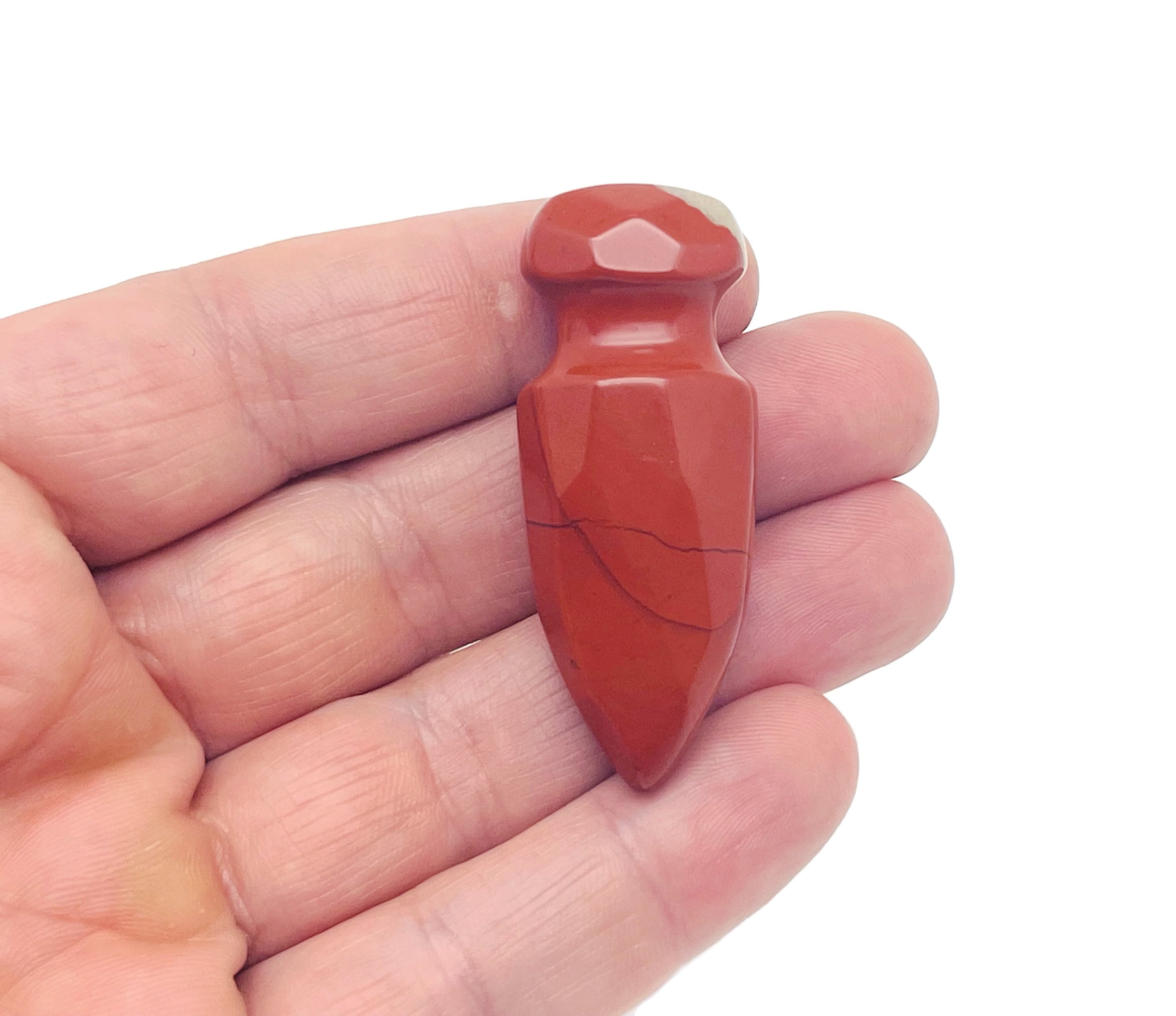 Red Jasper Mini Sword Dagger Gemstone - Sword Carved Crystal - Crystal Energy - Mineral Specimen - Crystal Gifts - Sw1007