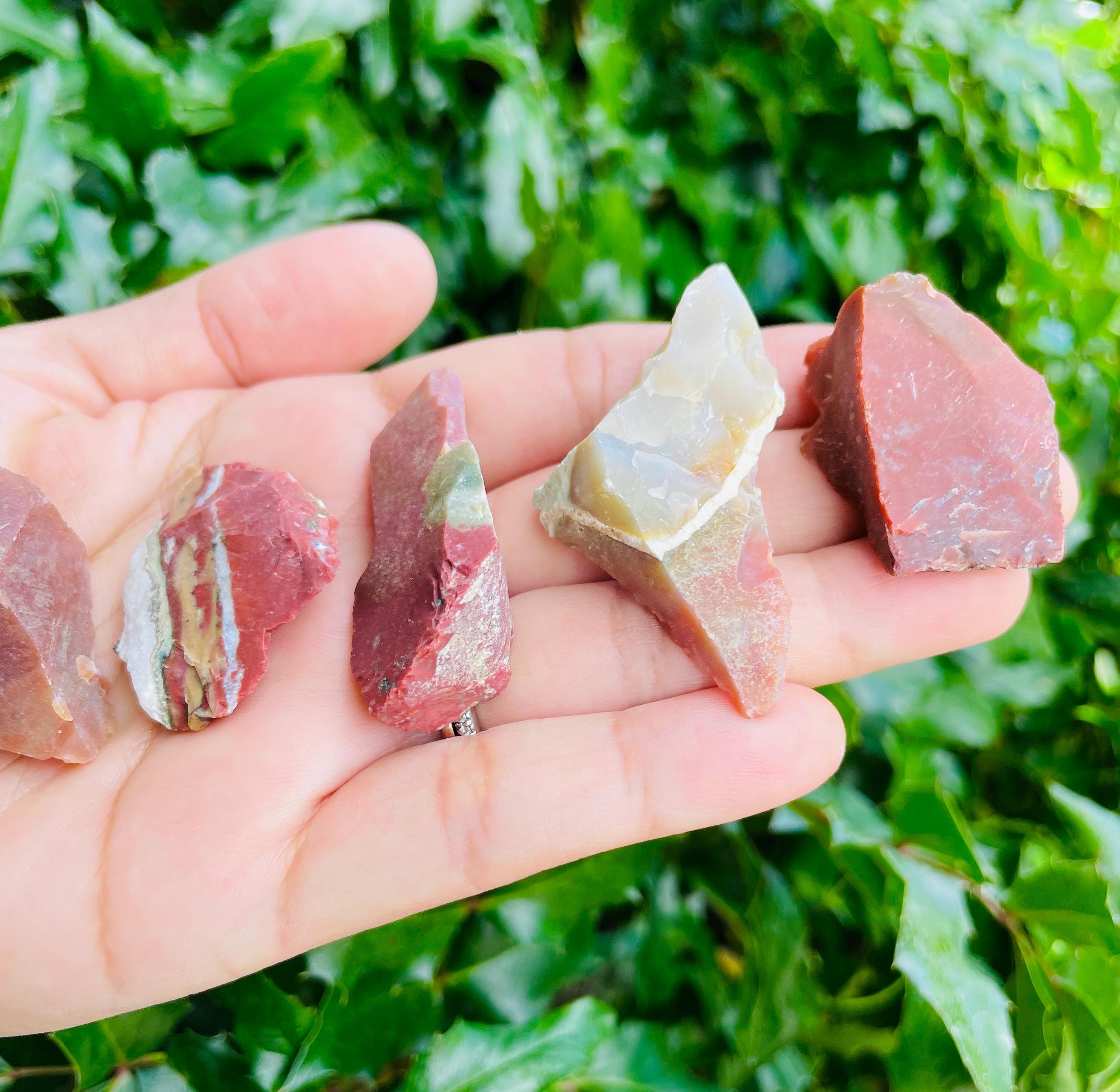 Raw Red Jasper Stone: Natural Rough Crystal Chunk (25-45mm) Raw Red Jasper Stone: Natural Rough Crystal Chunk (25-45mm)
