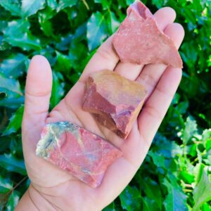 XL Raw Red Jasper Stone: Natural Rough Chunk (40-65mm)