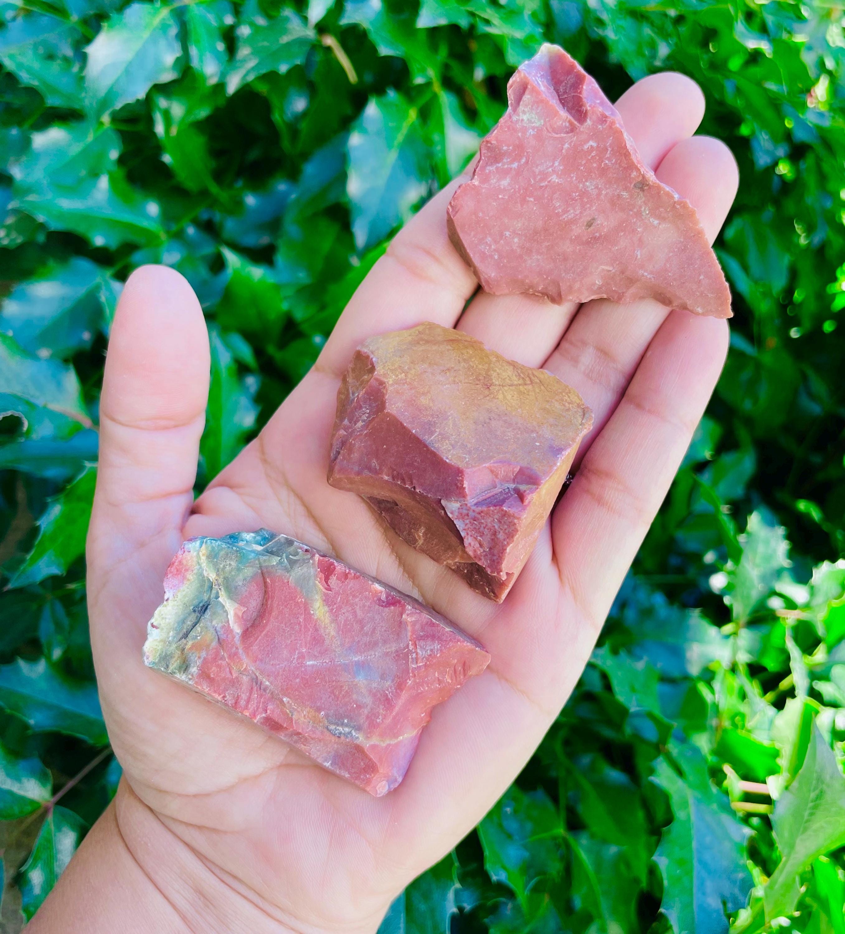 Xl Raw Red Jasper Stone: Natural Rough Chunk (40-65mm)