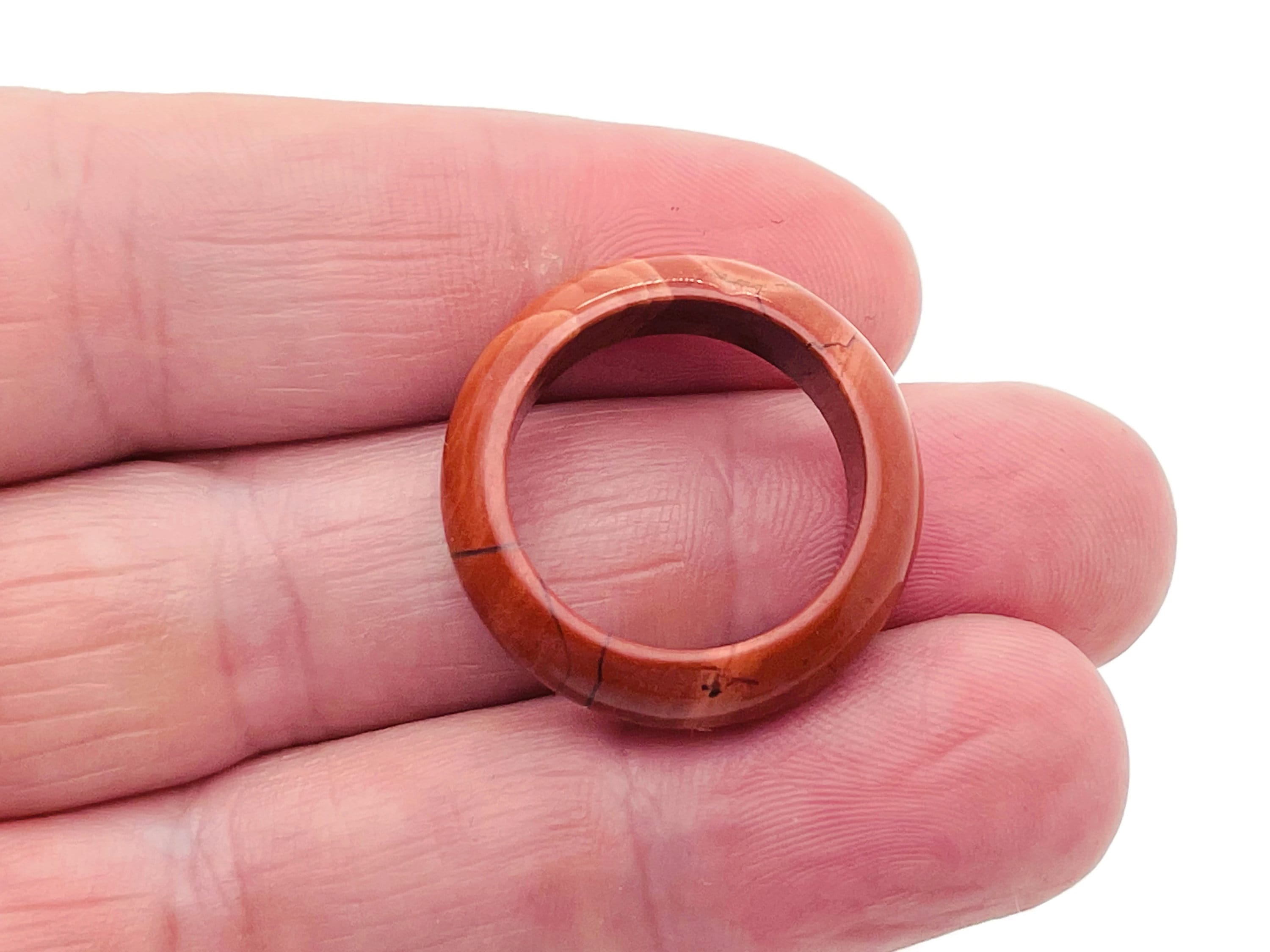 Red Jasper Ring - Crystal Ring – Natural Red Jasper - Jewelry Making Supplies - Ri1015