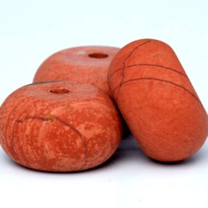 65 / 32 Pcs - 10x6MM Matte Red Jasper Beads Grade AA Rondelle Genuine Natural Gemstone Loose Beads (102228)