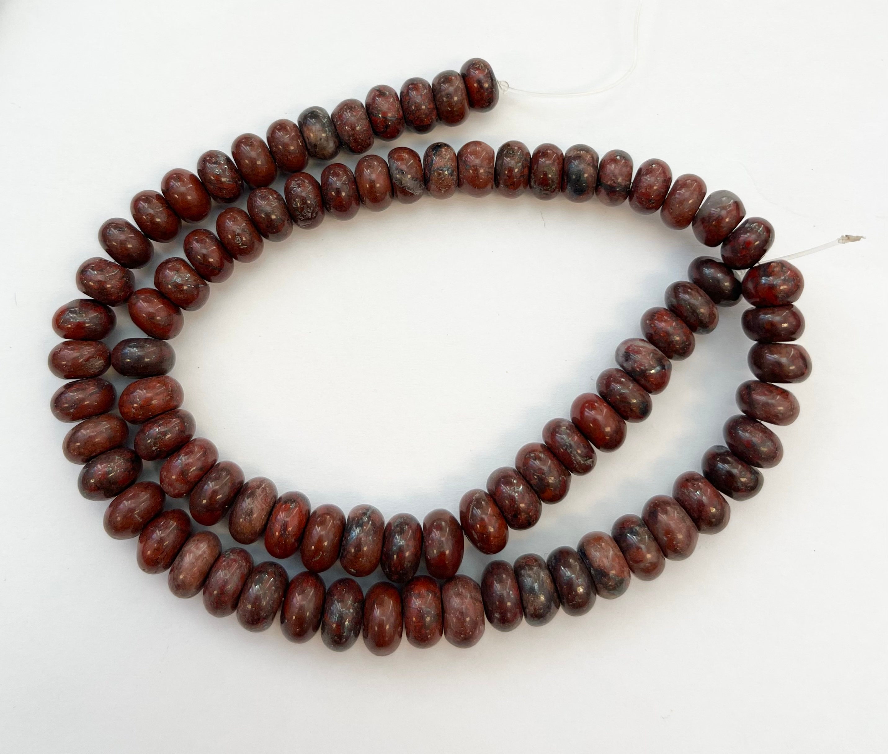 Red Jasper 8x4mm Rondelle Gemstone Beads-15.5 Inch Strand Red Jasper 8x4mm Rondelle Gemstone Beads-15.5 Inch Strand
