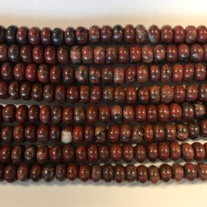 red jasper 8x5mm rondelle Gemstone Beads - 15.5 inches strand
