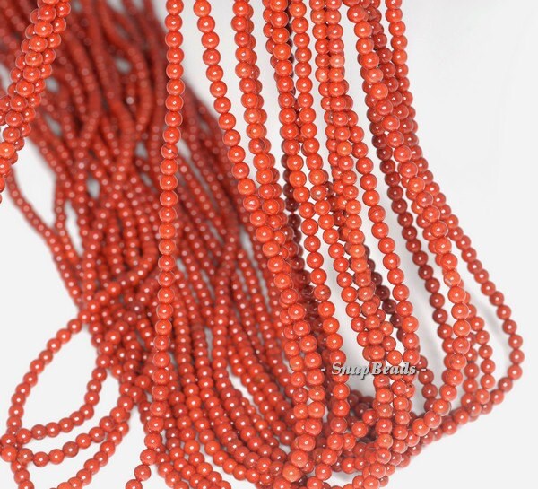 2mm Brick Red Jasper Gemstone, Copper Red, Round 2mm Loose Beads 16 Inch Full Strand (90107826-107)