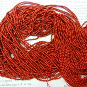 2mm natural red jasper round beads, 15.5 inch