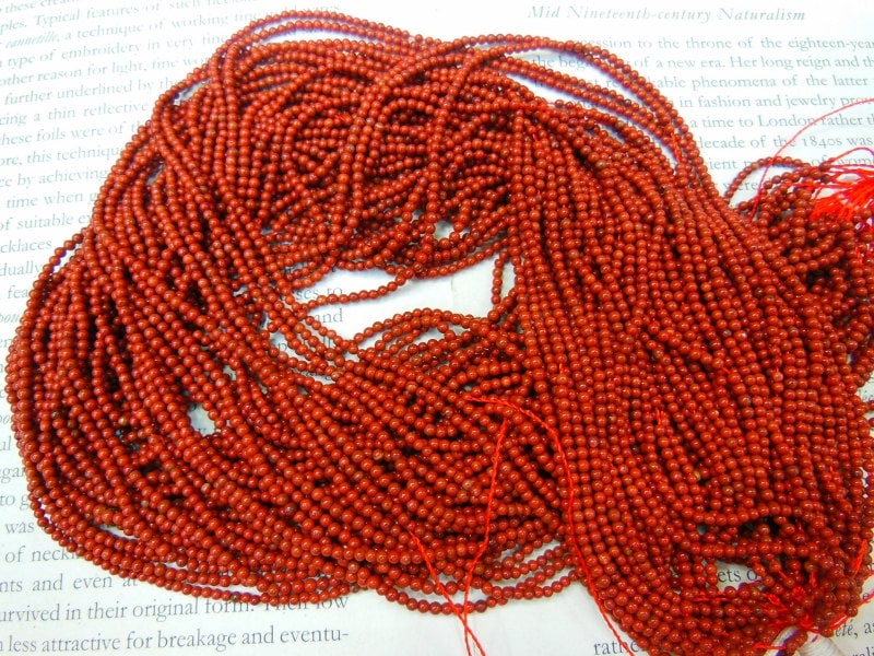 2mm Natural Red Jasper Round Beads, 15.5 Inch