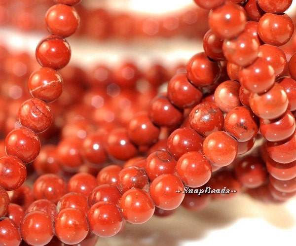 3mm Brick Red Jasper Gemstone Round 3mm Loose Beads 16 Inch Full Strand (90107825-107)