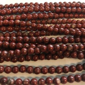 Red Jasper 4mm Round Natural Gemstone Bead -15.5 inch strand Red Jasper 4mm Round Natural Gemstone Bead -15.5 inch strand