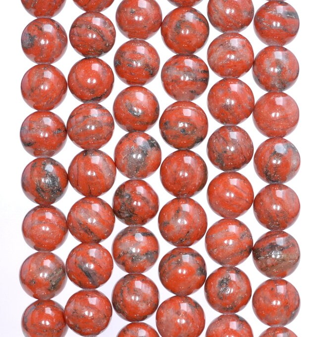 8mm Red Jasper Gemstone Red Round Loose Beads 15.5 Inch Full Strand (80005962-m37)