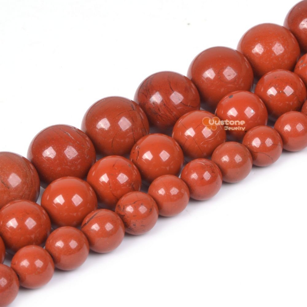 Aa Red Jasper Round Ball Loose Gemstone Beads 6mm 8mm 10mm