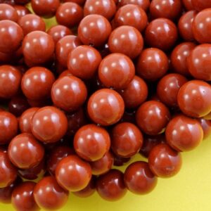 Red Jasper Beads (round)(smooth)(4mm)(6mm)(8mm)(10mm)(16"strand) Red Jasper Beads (round)(smooth)(4mm)(6mm)(8mm)(10mm)(16"strand)