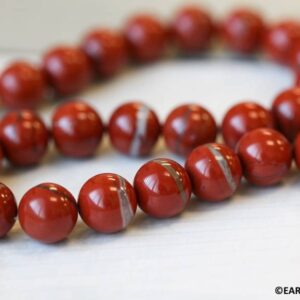 M/ Red Jasper 12mm Round beads 16" strand Natural gemstone For jewelry making M/ Red Jasper 12mm Round beads 16" strand Natural gemstone For jewelry making