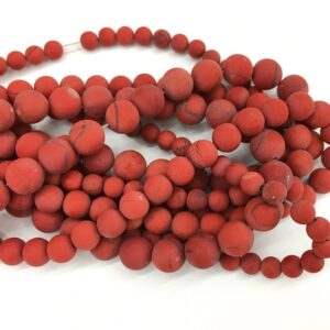 Red Jasper Matte Beads, Natural Gemstone Beads, Round Frosted Stone Beads 4mm 6mm 8mm 10mm 12mm 15'' Red Jasper Matte Beads, Natural Gemstone Beads, Round Frosted Stone Beads 4mm 6mm 8mm 10mm 12mm 15''