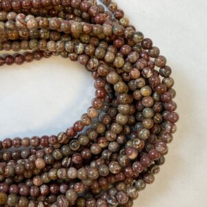 natural red jasper 4mm round gemstone beads --15.5 inch strand natural red jasper 4mm round gemstone beads --15.5 inch strand