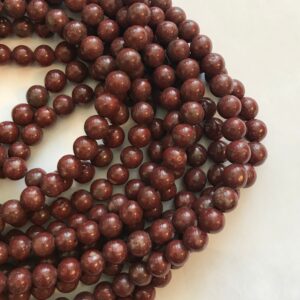 Natural Red Jasper 8mm Smooth Round Gemstone Bead--15.5 inch strand Natural Red Jasper 8mm Smooth Round Gemstone Bead--15.5 inch strand