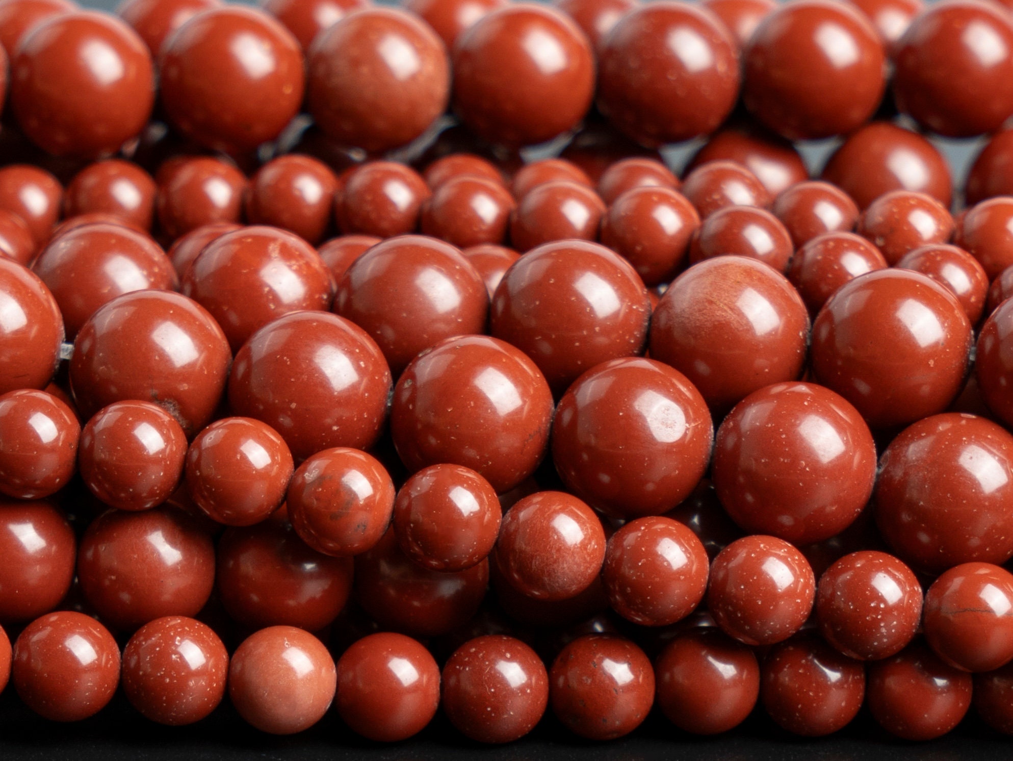Natural Brown Red Jasper Gemstone Grade Aaa Round 6mm 8mm 10mm Loose Beads