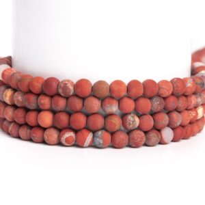 Natural Matte Red Jasper Gemstone Grade A Round 4mm 6mm 8mm 10mm Loose Beads Natural Matte Red Jasper Gemstone Grade A Round 4mm 6mm 8mm 10mm Loose Beads