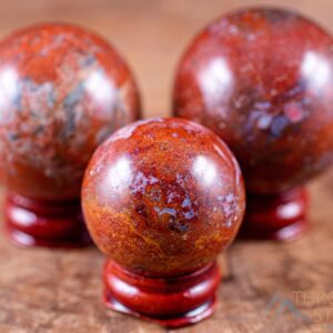RED JASPER Crystal Sphere - Crystal Ball, Housewarming Gift, Home Decor, E1960