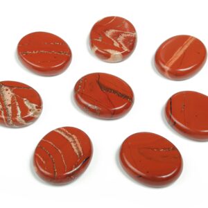 Red Jasper Flat Disk - Slab Natural Jasper – Flat Stone - Worry Stone - Healing Crystals – 30x25x7 - FL1036