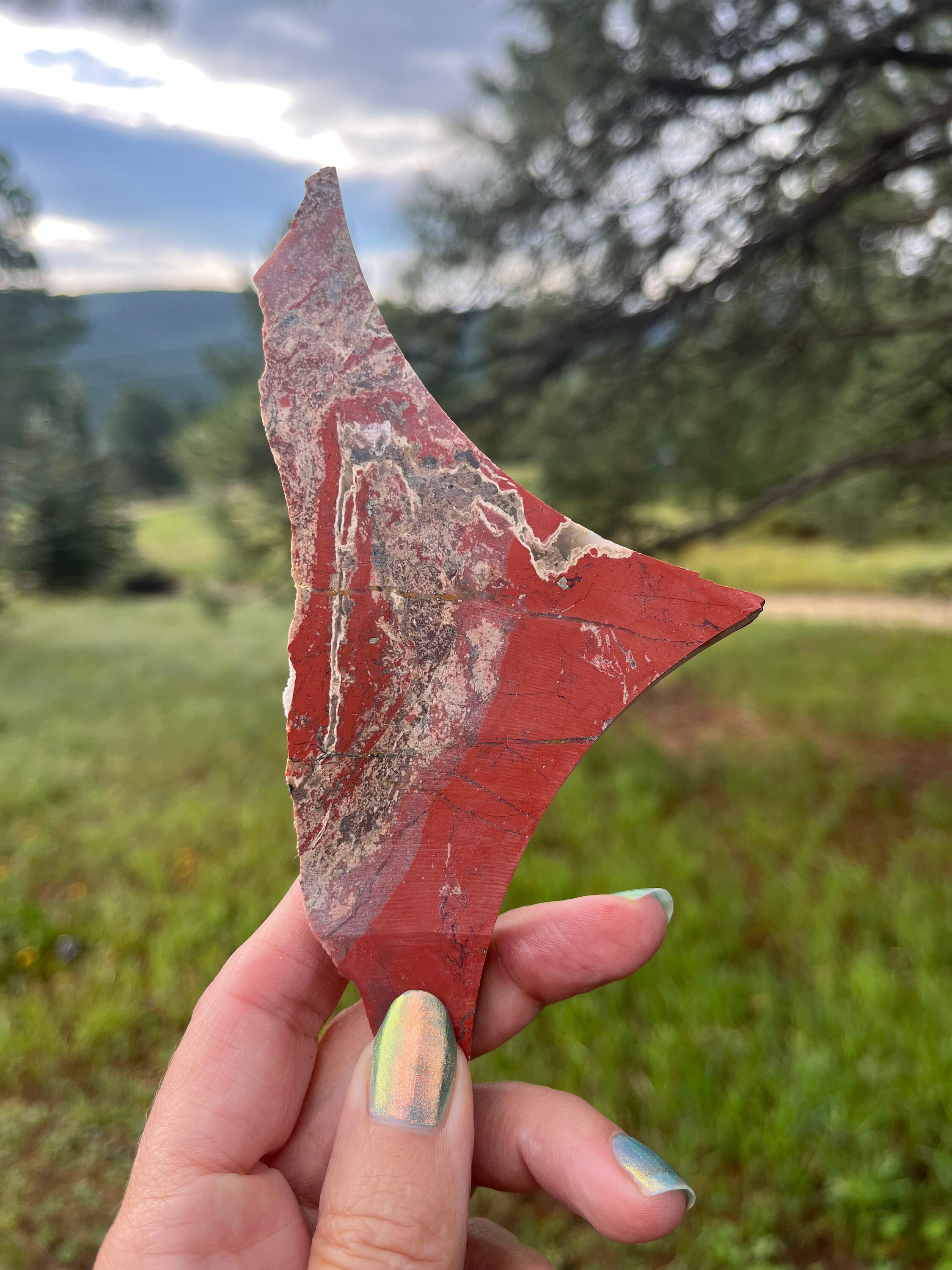 Red Jasper Lapidary Slab Natural Stone Not Polished For Cabbing