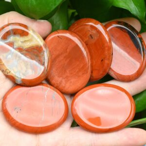 Natural Red Jasper Worry Stone, healing Worry Stone, chakra Worry Stone, size 35x45mm Natural Red Jasper Worry Stone, healing Worry Stone, chakra Worry Stone, size 35x45mm