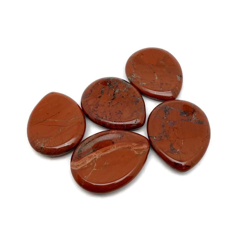 Red Jasper Natural Worry Stone - Teardrop Shaped Natural Gemstone - Relaxing – 45mm - Wo1086 Red Jasper Natural Worry Stone - Teardrop Shaped Natural Gemstone - Relaxing – 45mm - Wo1086