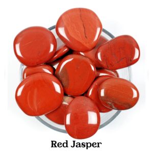 Red Jasper Palm Stone, Natural Strength Crystal, Grounding And Altar Ritual Gem