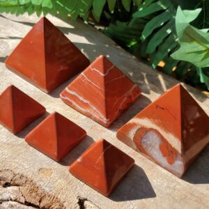 Red Jasper Pyramid for Root Chakra, Jasper Pyramid for Grounding and Centering, Dream Recall and Aura Stabilizer, Metaphysical Healing Stone