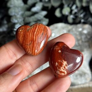 Small Red Jasper Heart, Healing Stone, Protection Stone