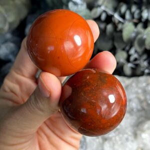 Red Jasper Sphere, Orb, 40mm, Sacral Chakra Stone