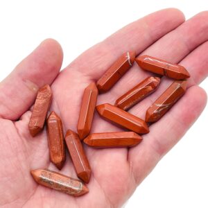 Red Jasper Terminated Carved Point – Point Small Crystal Point – Crystal Pendant - 33mm - PO1030