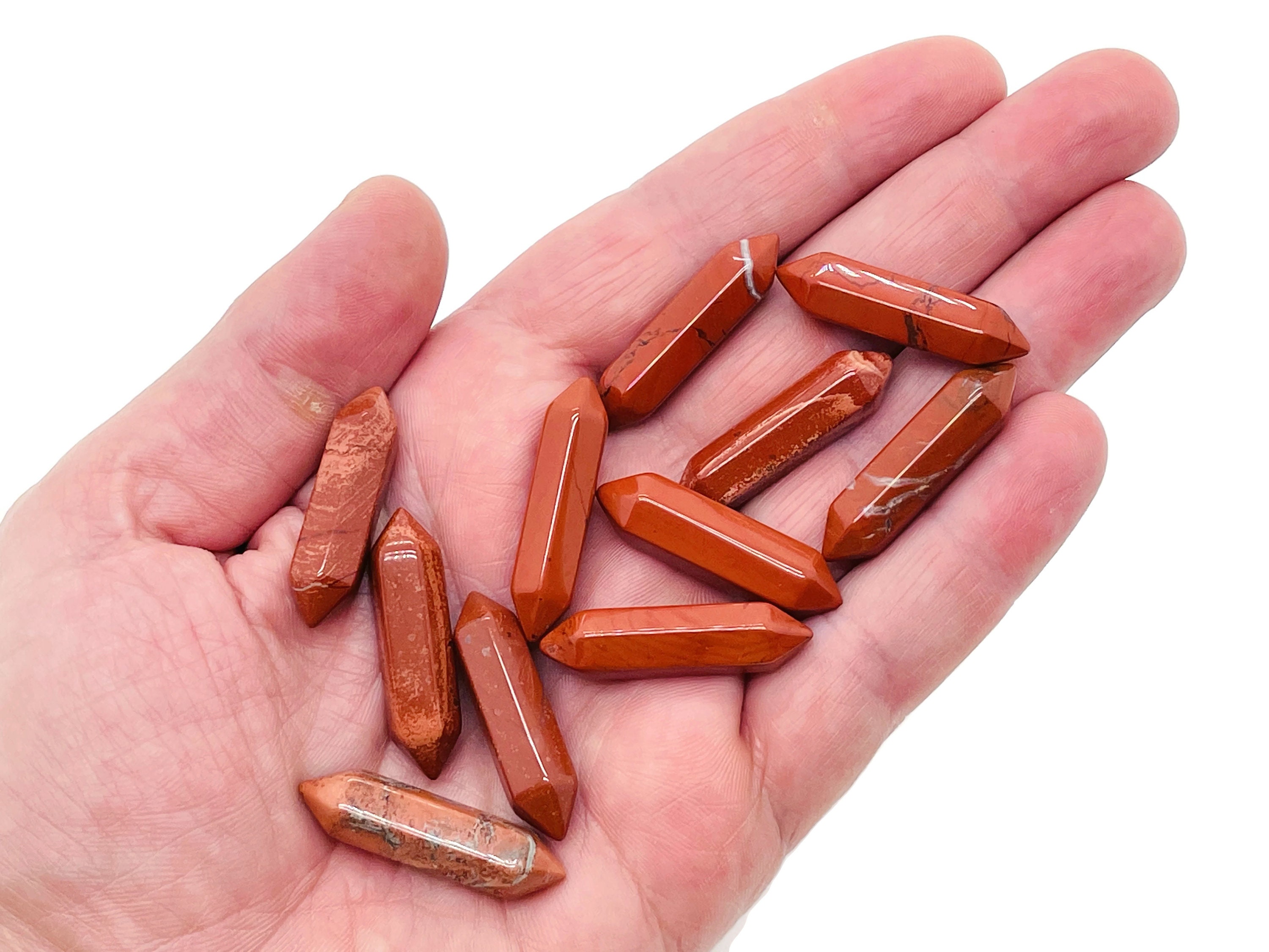 Red Jasper Terminated Carved Point – Point Small Crystal Point – Crystal Pendant - 33mm - Po1030