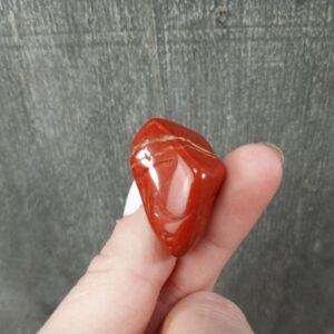 Red Jasper 0.75 Inch + Tumbled Stone T58