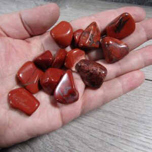 Red Jasper 1/2 Inch + Tumbled Stone